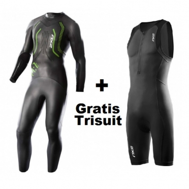 2XU A:1 Active wetsuit + GRATIS G:2 Active trisuit heren